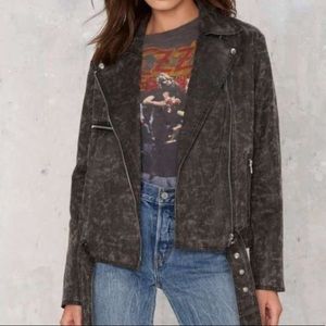 Nasty Gal Vegan Leather Jacket